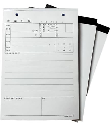 Amazon | 日本法令 労務 51-2N/ノーカーボン作業日報(2枚複写)A5 50組